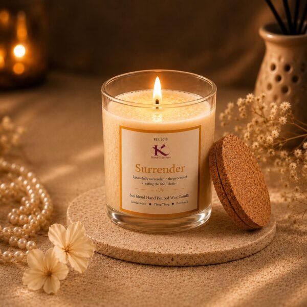 Surrender Intention Healing Candle Kana Creations