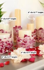 Fresh rose petal soy candles_kanacreations