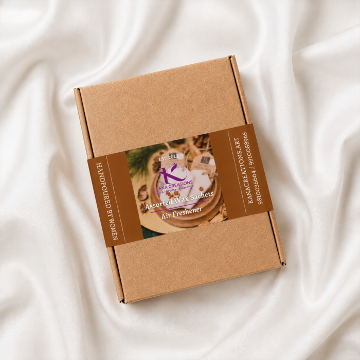 Assorted 3 Scented Soy Wax Sachets box Kana Creations