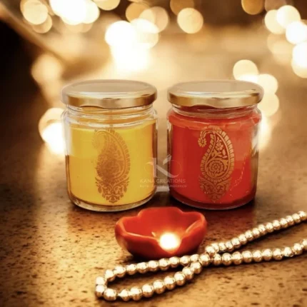 Gift Box of Paisley Soy Candles_kanacreations