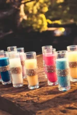 Long Glass jute Soy candle_kanacreations