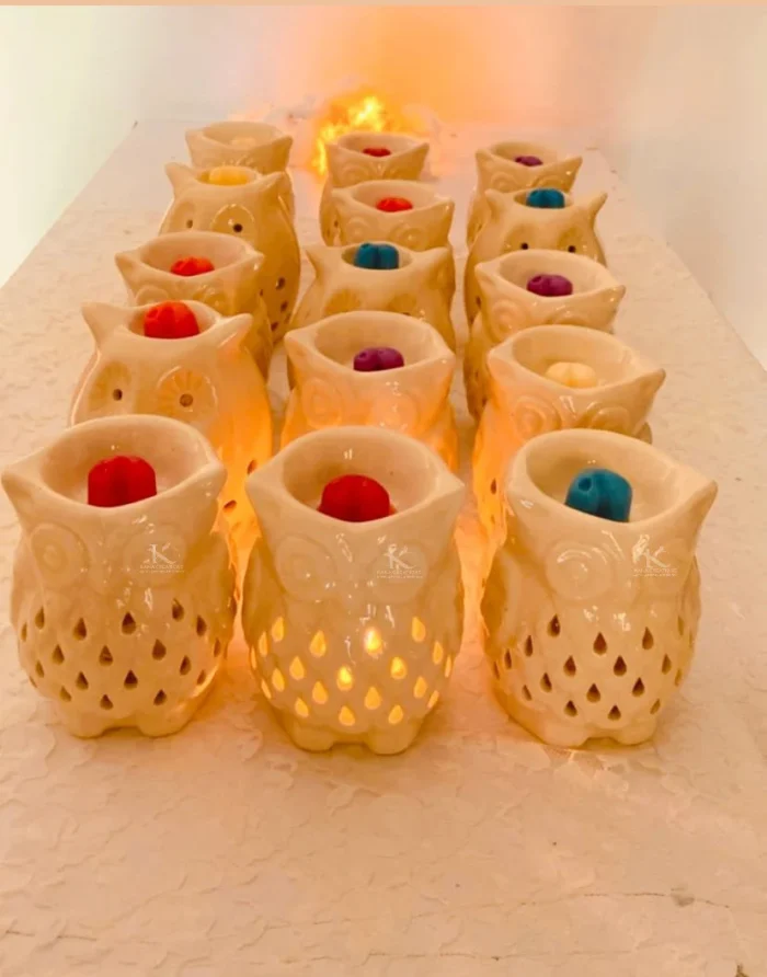 Owl T Light Ceramic Diffuser_kanacreations