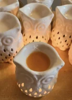 Owl Ceramic T Light Ceramic Diffuser_kanacreations