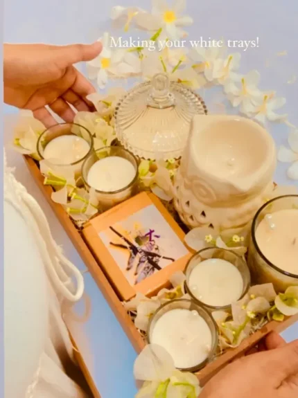 Peaceful white gift tray_kanacreations