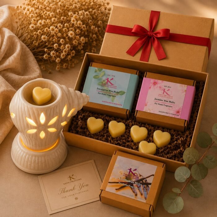 Shankh Electric Diffuser + Soy Wax melts gift box | Kana Creations