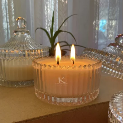 Vanilla crystal soy candle_kanacreations