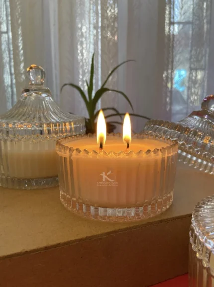 Vanilla crystal soy candle_kanacreations