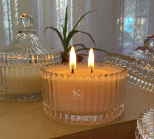 Vanilla crystal soy candle_kanacreations
