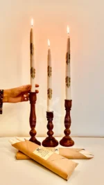 Wooden candle stands_kanacreations