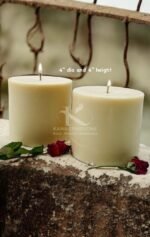 White Pillar Soy Candles_Kanacreations