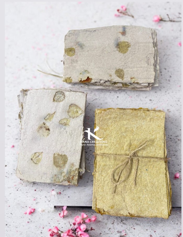 recycled handmade scented paper