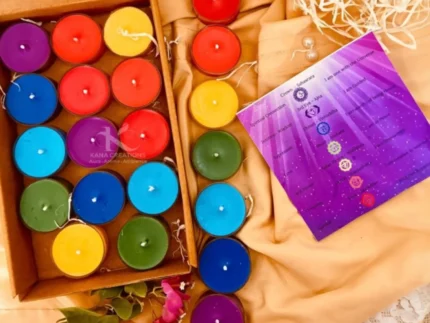 Chakra healing Soy tlight candles_kanacreations