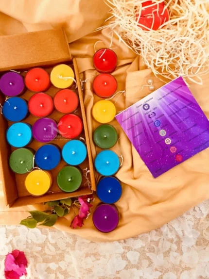 Chakra healing Soy tlight candles_kanacreations