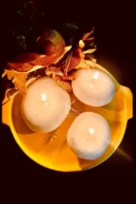 Nature on platter soy candles_kanacreations