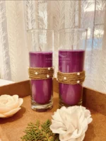 long jute lavender soy candle_kanacreations