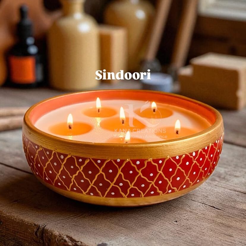 Sindoori Terracotta Soy candle