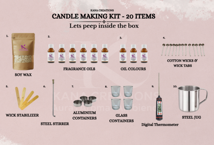 DIY Creative candle making kit Kana Creations