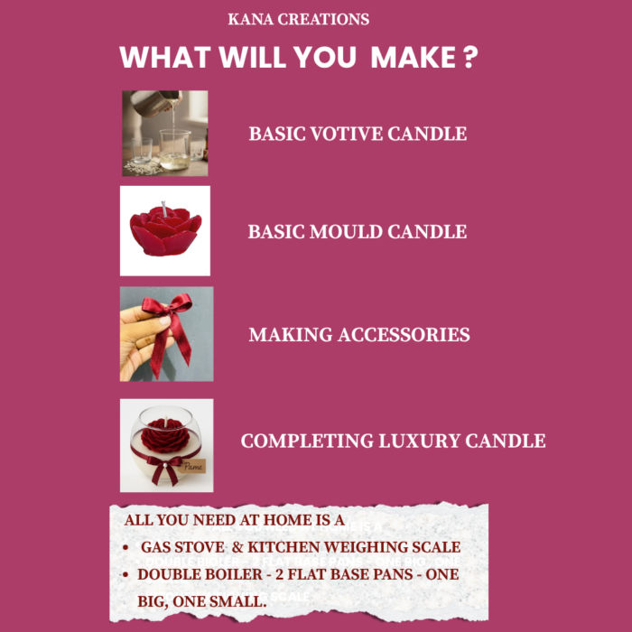 ONLINE CANDLE-MAKING WORKSHOP | KANA CREATIONS