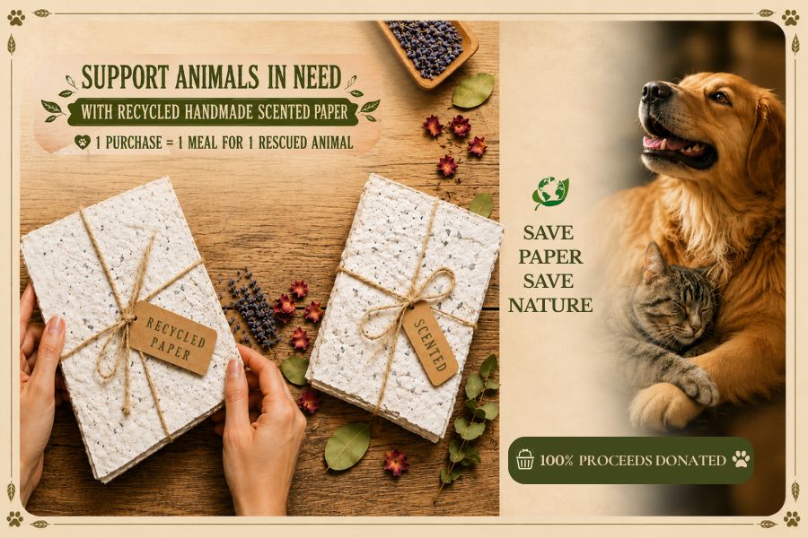 handmade recycle paper banner