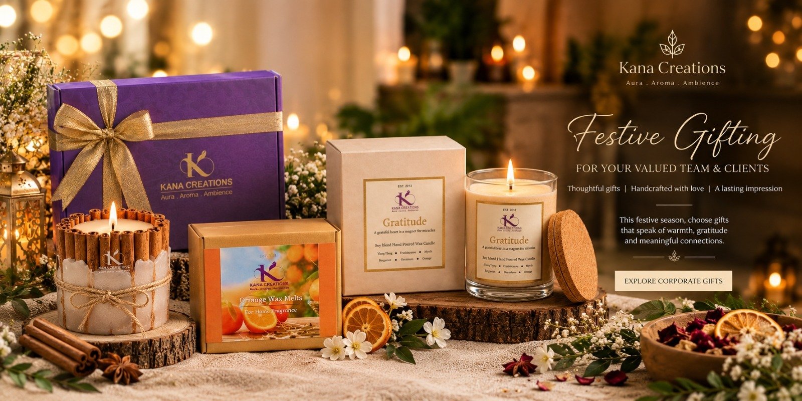 corporate festive gifting kana creations