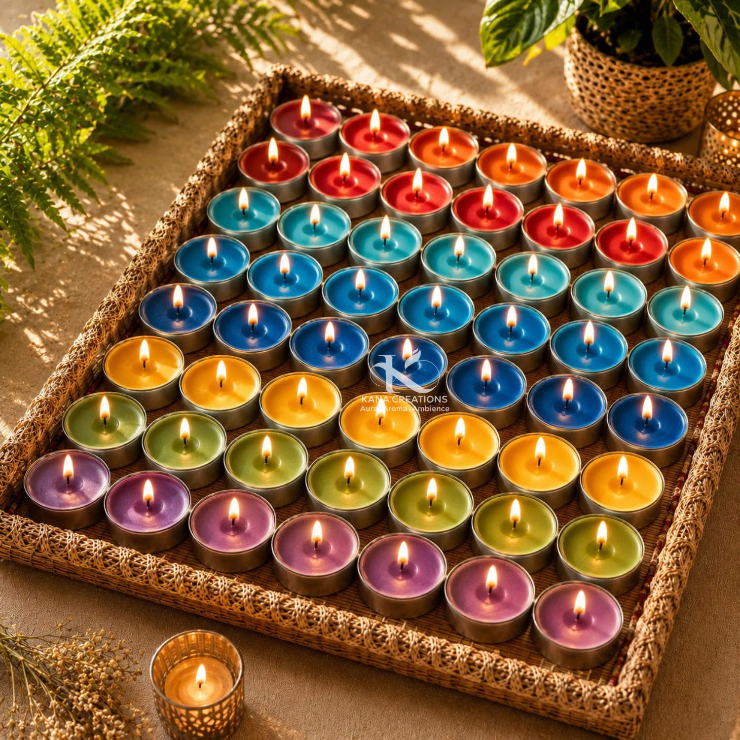 7 Chakra Soy Candles | Kana Creations