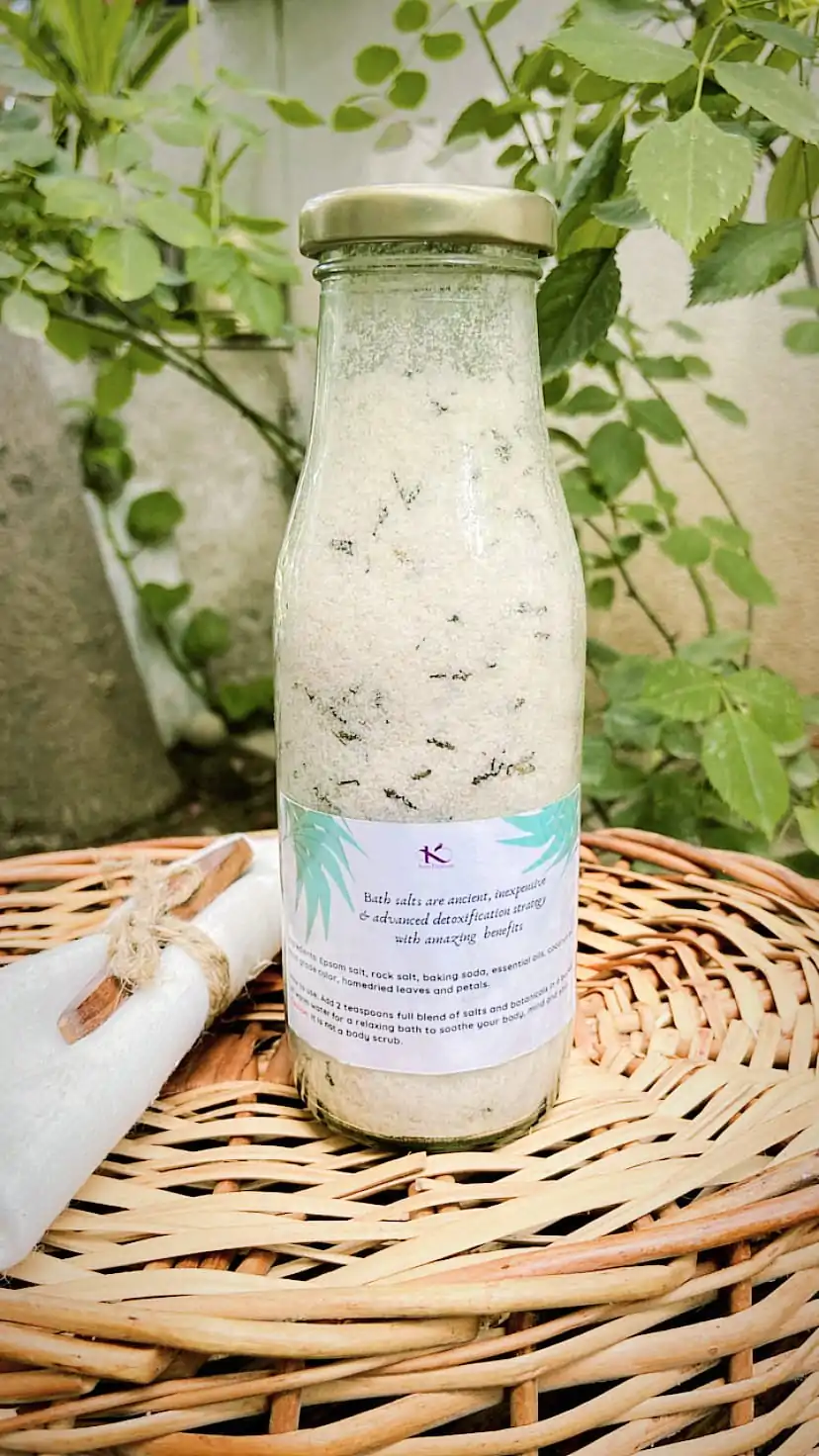 Lavender & Eucalyptus epsom Bath Salts_kanacreations Lavender & Eucalyptus epsom Bath Salts_kanacreations