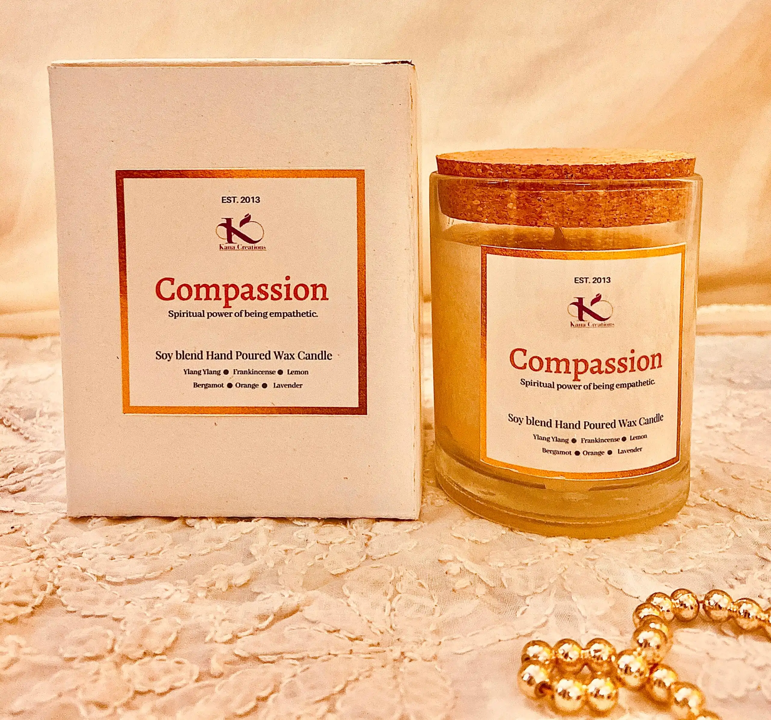 Compassion Intention Healing Soy candle_Kanacreations