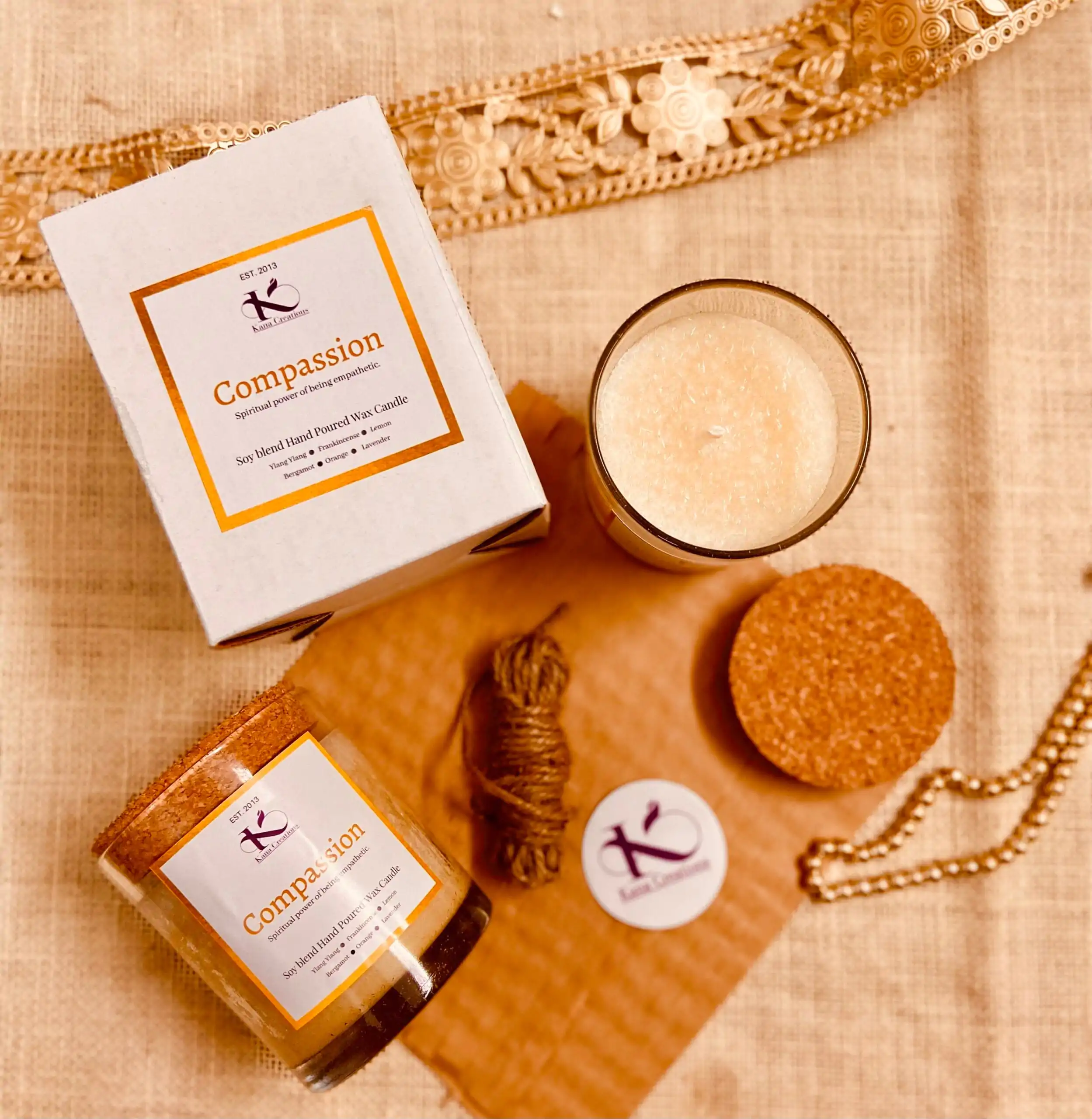 Compassion Intention Healing Soy candle_Kanacreations