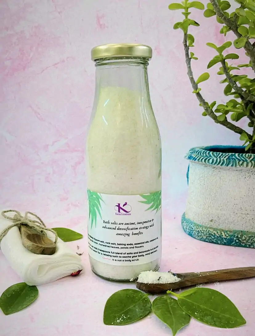 Peppermint & Eucalyptus epsom Bath Salts_kanacreations Peppermint & Eucalyptus epsom Bath Salts_kanacreations