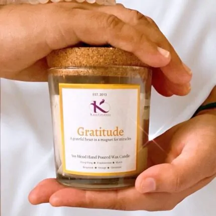 Gratitude Intention Healing Soy candle_Kanacreations