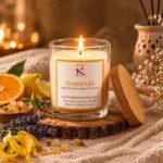 Gratitude Intention healing Soy candle Kana Creations.