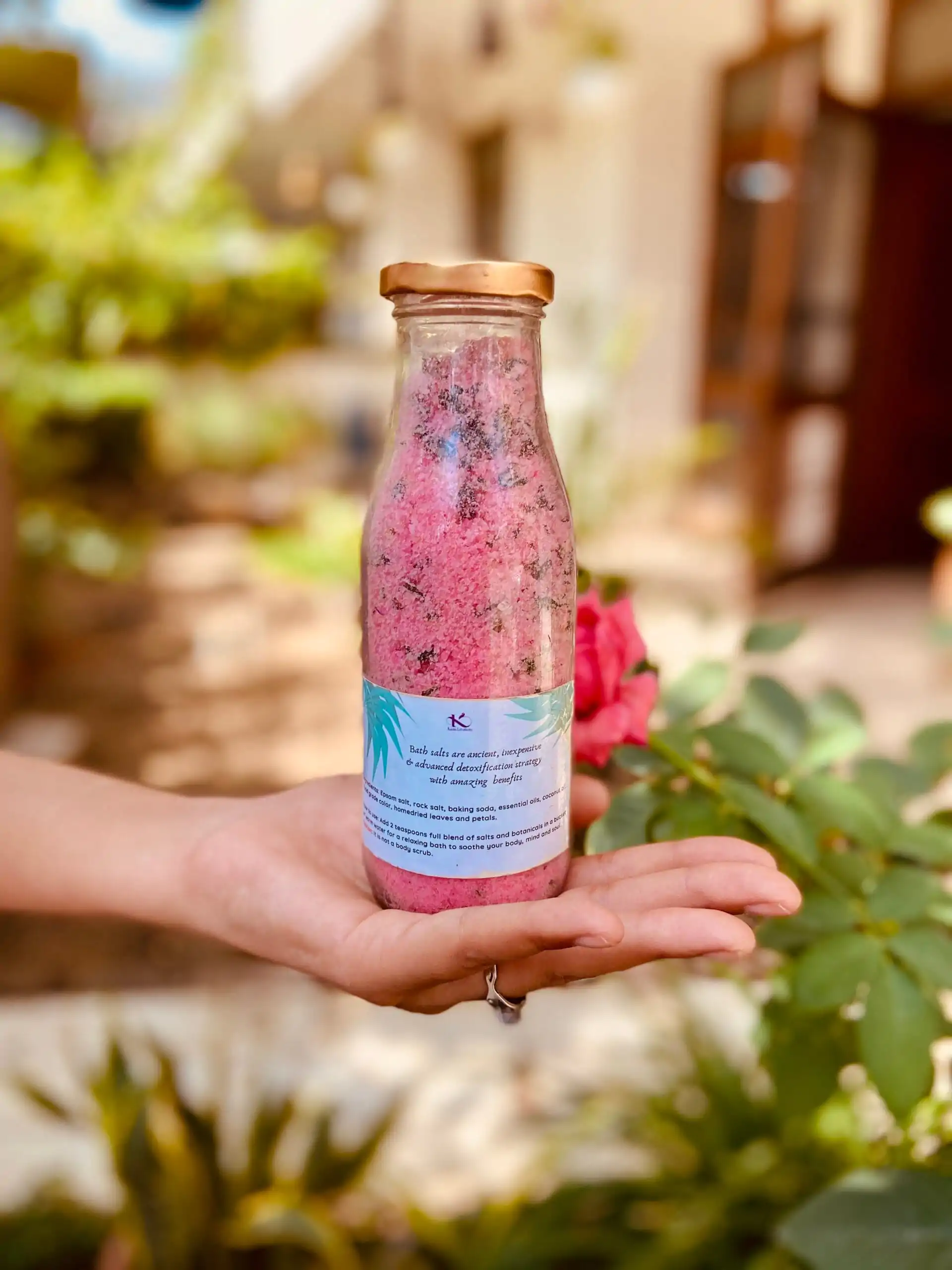 Rose epsom bath salts_kanacreations Rose epsom bath salts_kanacreations