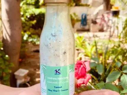 Ylang Ylang and Geranium epsom bath salts_kanacreations