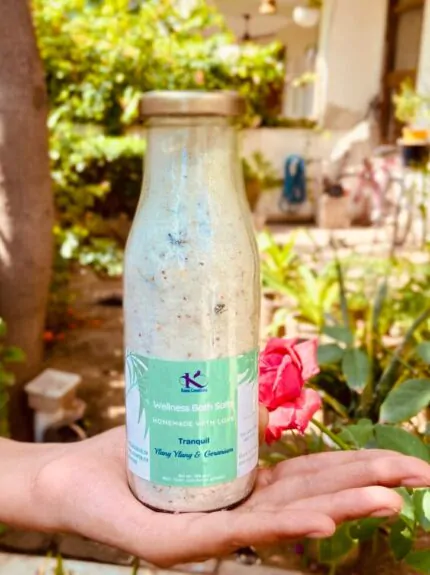 Ylang Ylang and Geranium epsom bath salts_kanacreations
