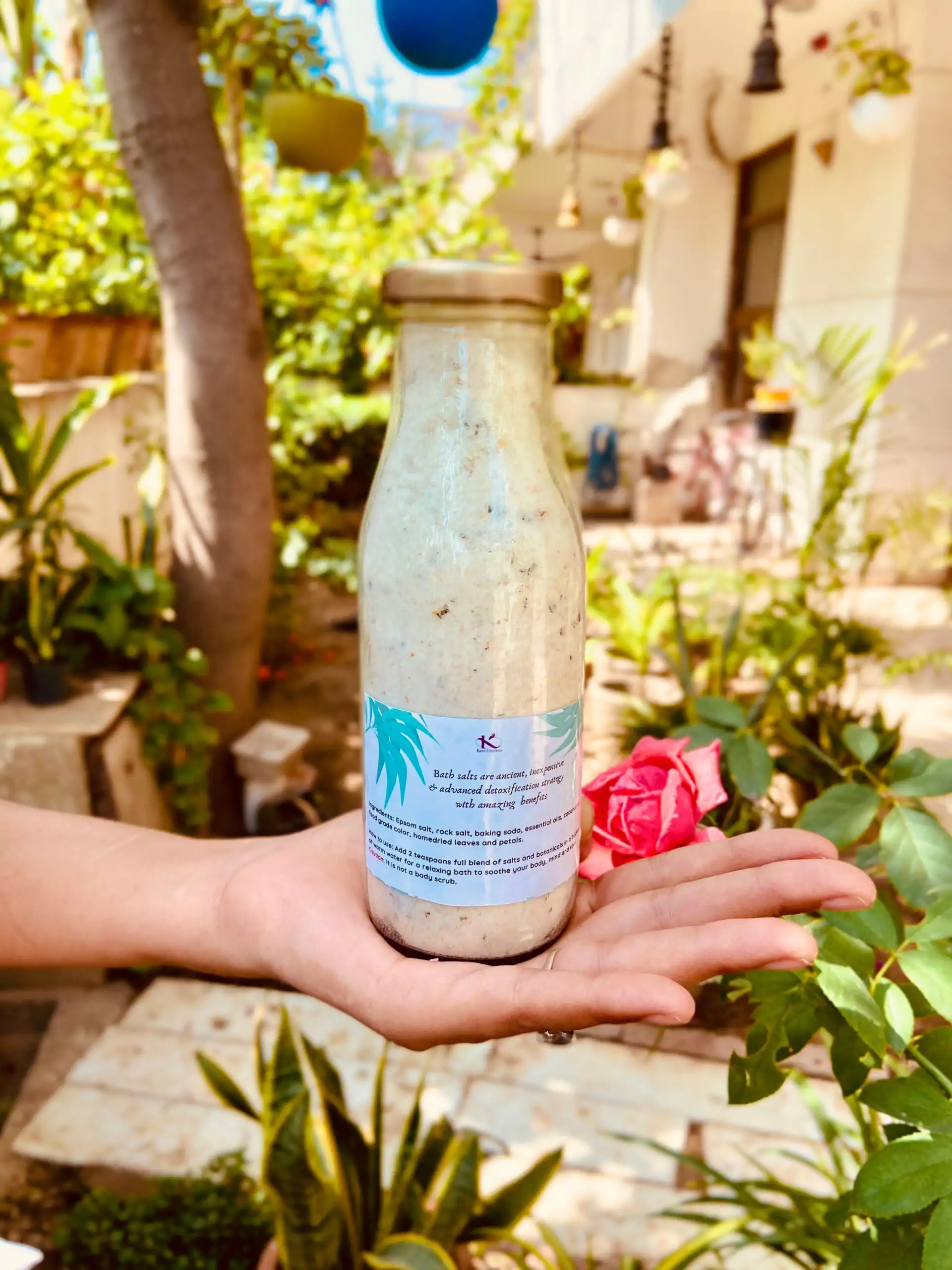 Ylang Ylang and Geranium epsom bath salts_kanacreations Ylang Ylang and Geranium epsom bath salts_kanacreations