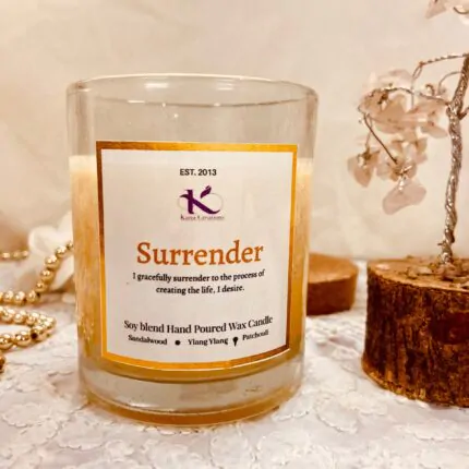 Surrender Intention Healing Soy candle_Kanacreations