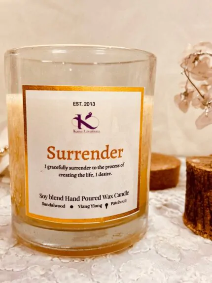 Surrender Intention Healing Soy candle_Kanacreations