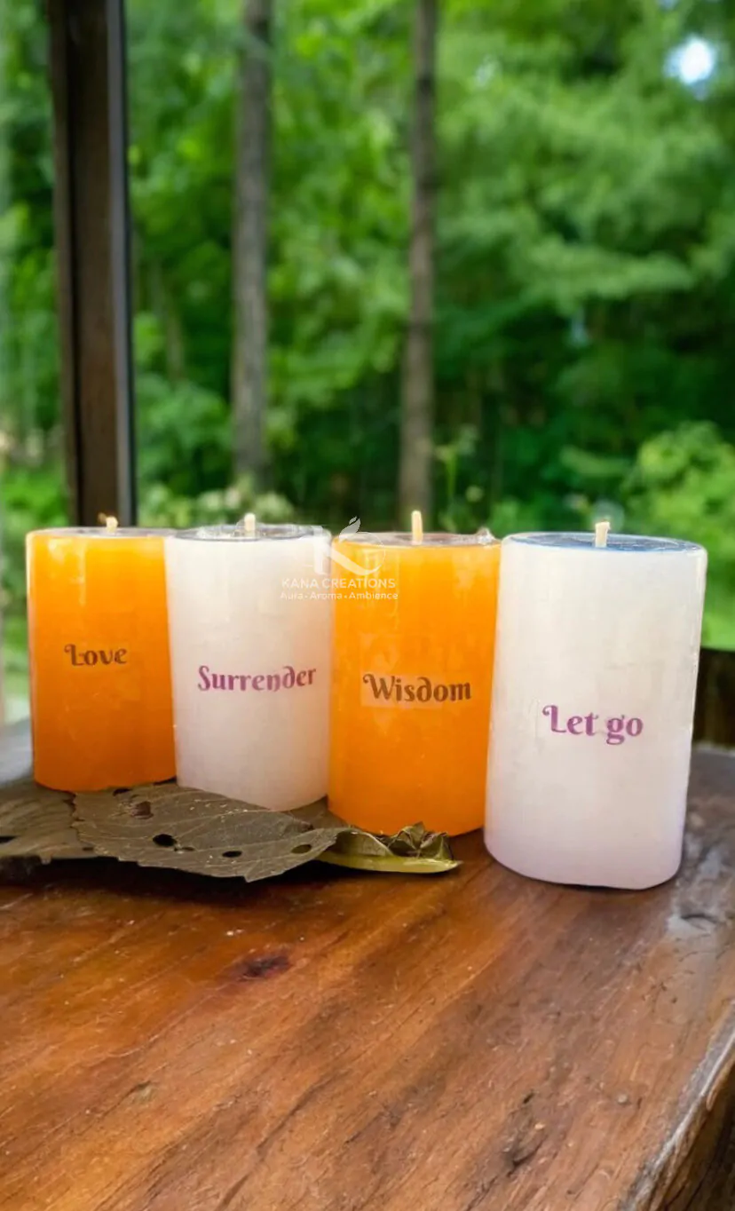Intention Healing Pillar healing soy candle_kanacreations Intention Healing Pillar healing soy candle_kanacreations