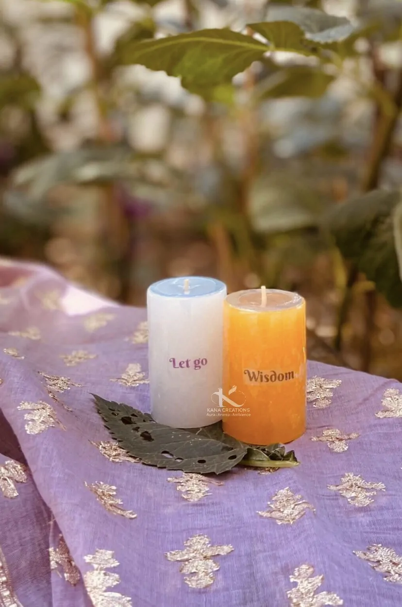 Intention Healing Pillar healing soy candle_kanacreations Intention Healing Pillar healing soy candle_kanacreations
