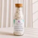 Lavender & Eucalyptus bath salt kana creations Back Side