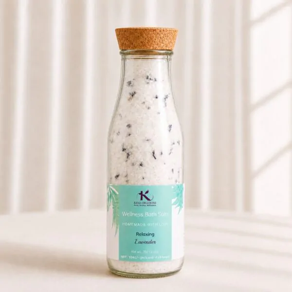 Lavender bath salt kana creations front
