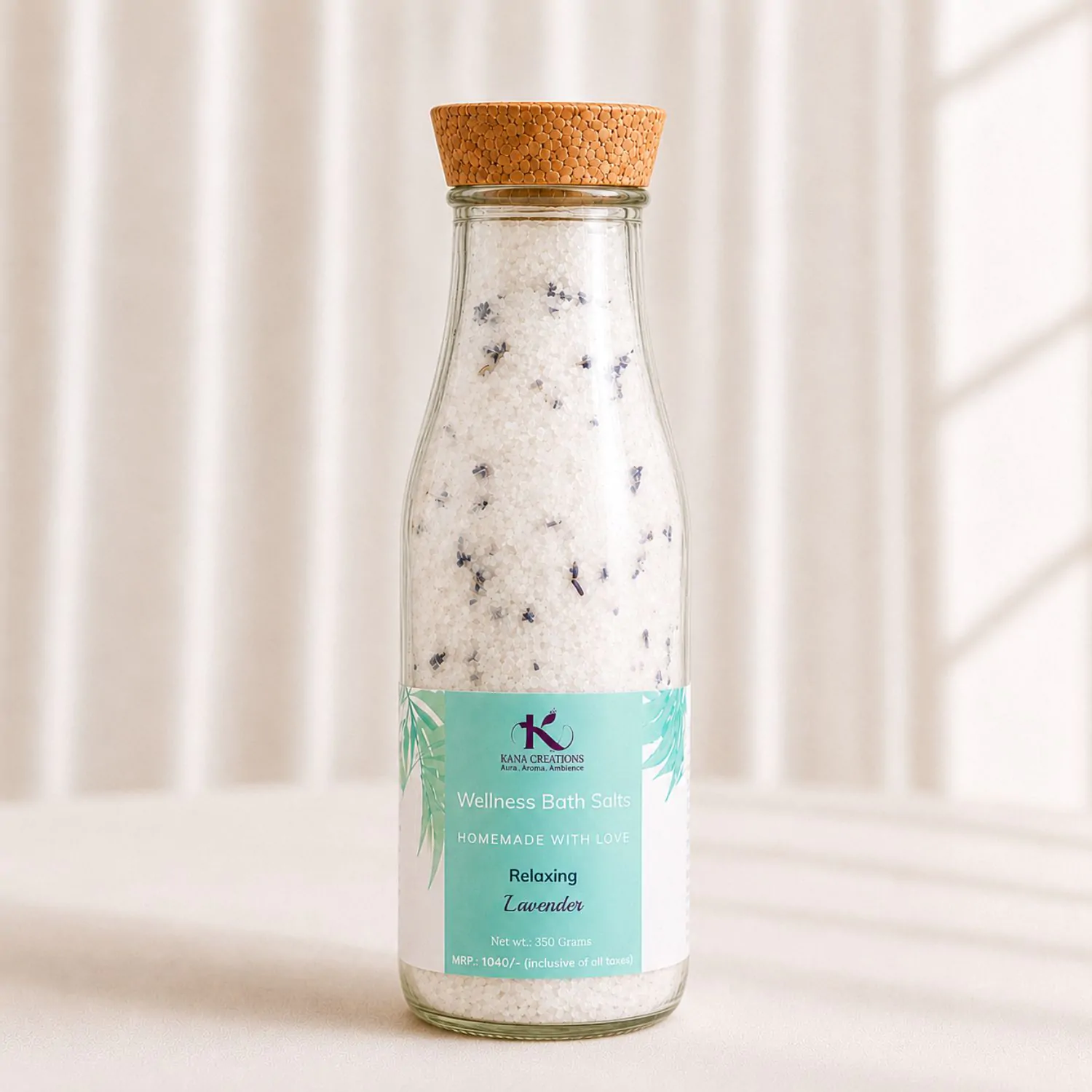 Lavender bath salt kana creations front