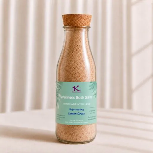 Lemongrass bath salt kana creations front