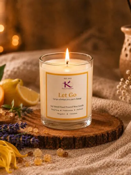 Let Go Intention Healing candle Kana Creations