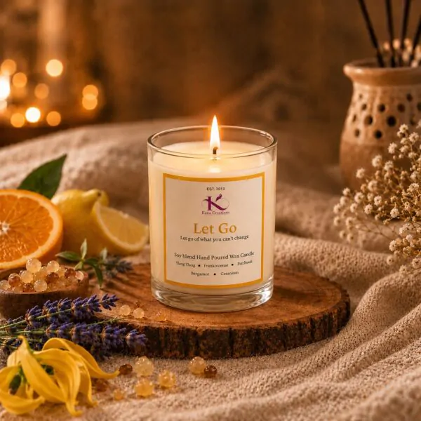 Let Go Intention Healing candle Kana Creations