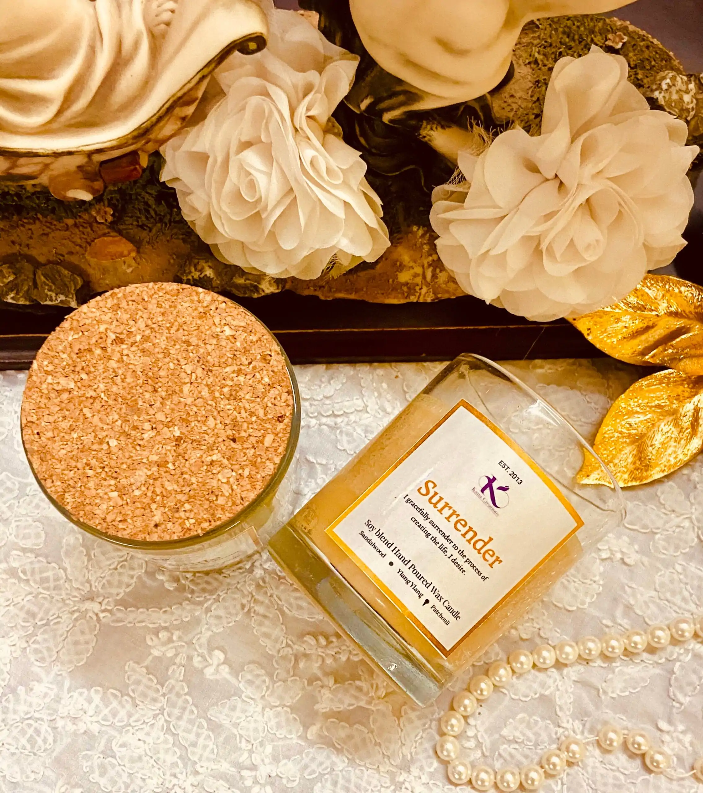 Surrender Intention Healing Soy candle_Kanacreations