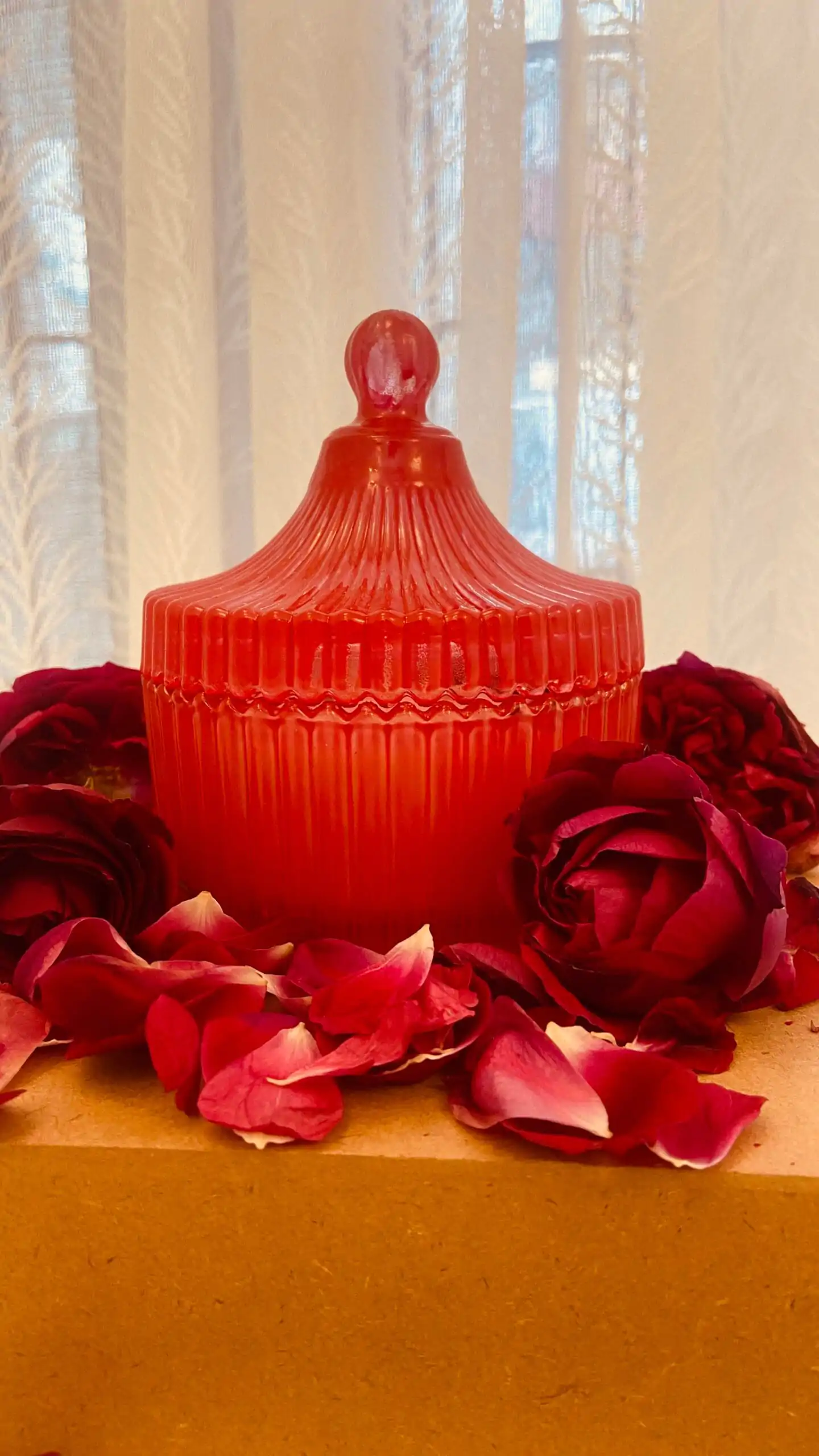 Valentine Gift_Red rose bouquet soy candle_Kanacreations Valentine Gift_Red rose bouquet soy candle_Kanacreations