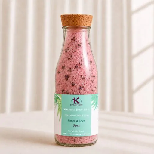 Rose bath salt kana creations front