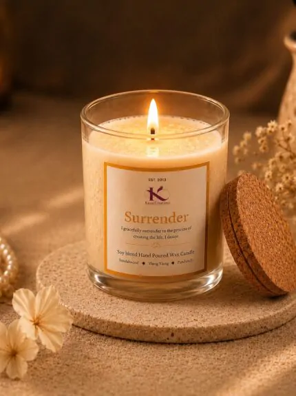 Surrender Intention Healing Candle Kana Creations