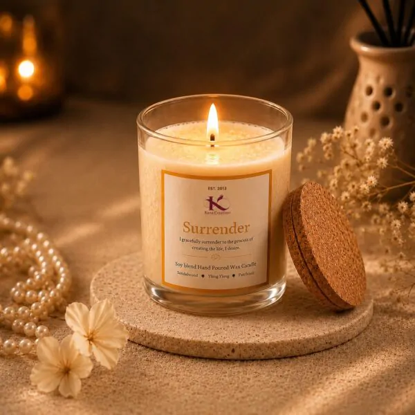 Surrender Intention Healing Candle Kana Creations